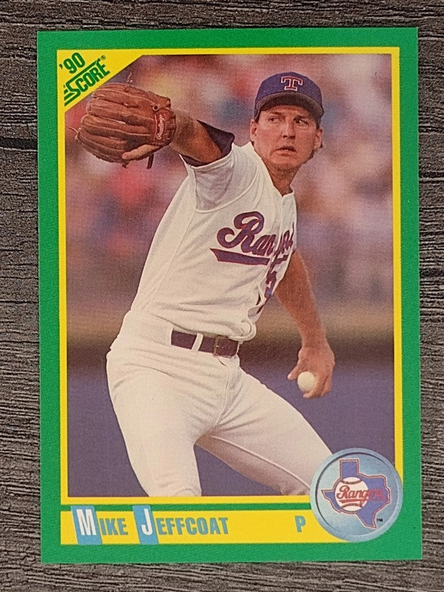 1990 Score #158 Mike Jeffcoat