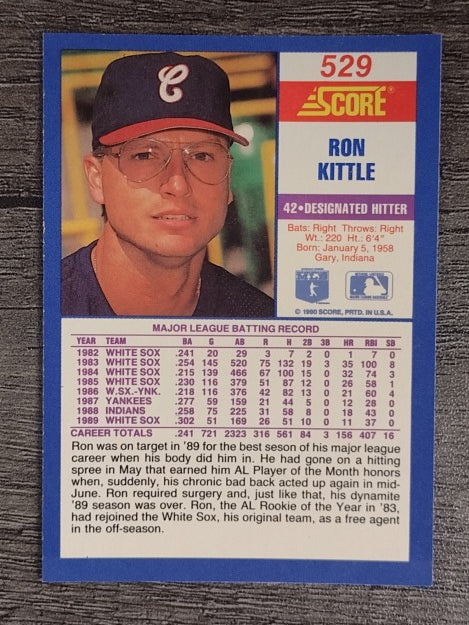 1990 Score #529 Ron Kittle