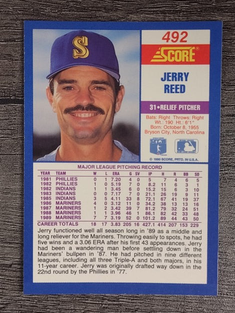 1990 Score #492 Jerry Reed