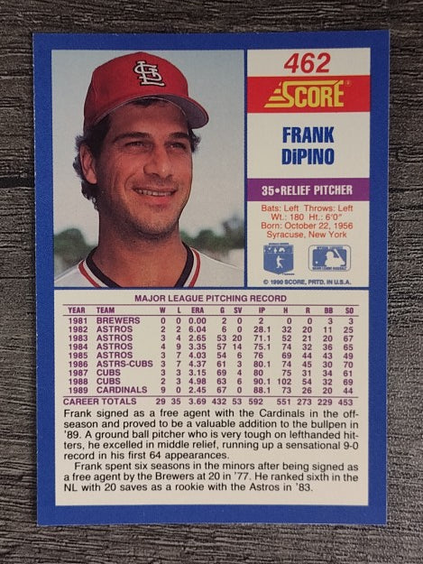 1990 Score #462 Frank DiPino