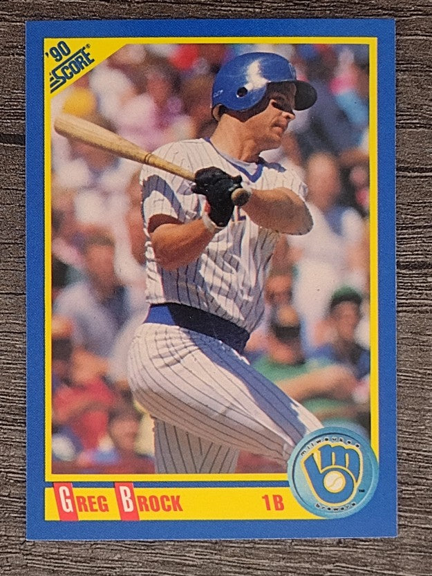 1990 Score #485 Greg Brock