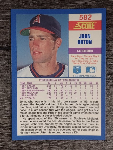 1990 Score #582 John Orton RC