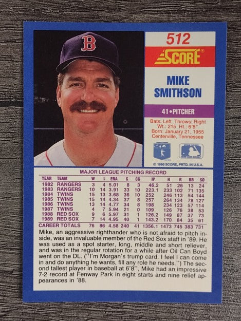1990 Score #512 Mike Smithson