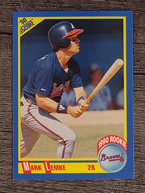 1990 Score #593 Mark Lemke