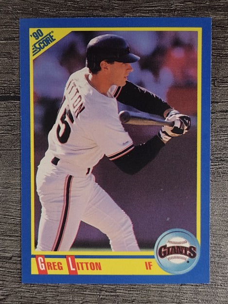 1990 Score #497 Greg Litton