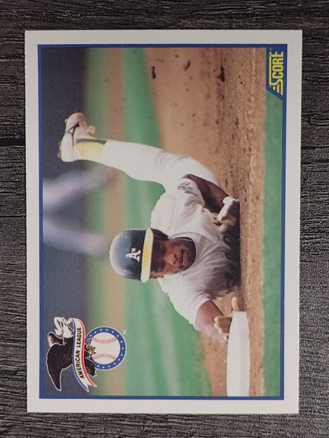 1990 Score #698 Rickey Henderson/ALCS-MVP