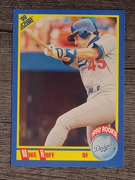 1990 Score #597 Mike Huff RC