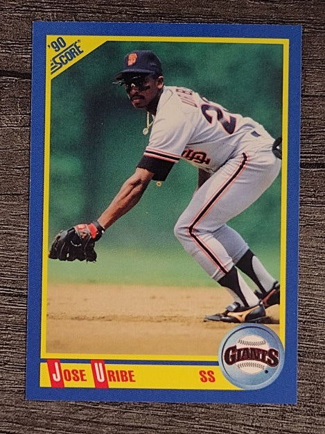 1990 Score #455 Jose Uribe