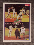 1990 Score #702 Carney Lansford/Rickey Henderson/Jose Canseco/Dave Henderson WS