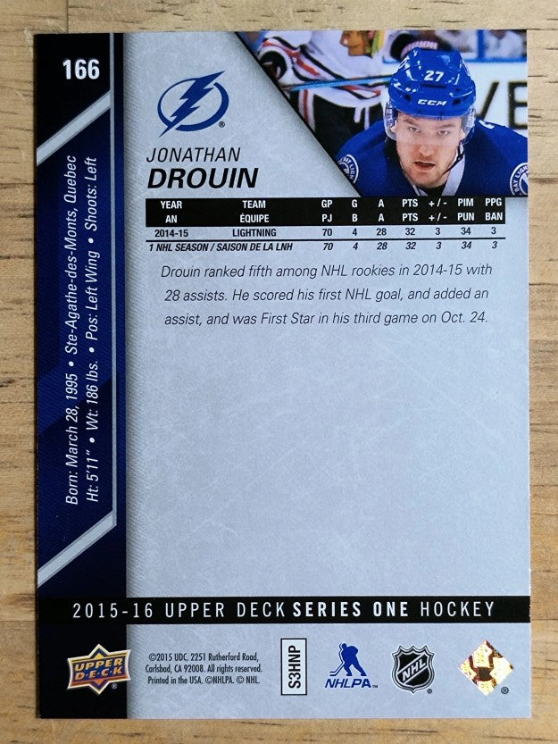 2015-16 Upper Deck #166 Jonathan Drouin