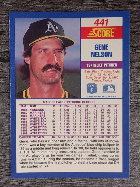 1990 Score #441 Gene Nelson