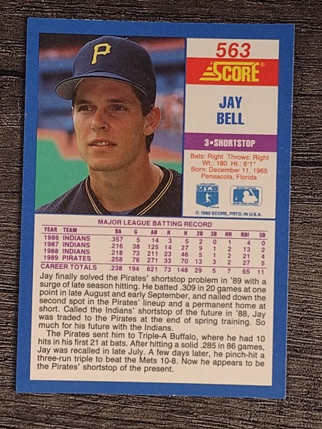 1990 Score #563 Jay Bell