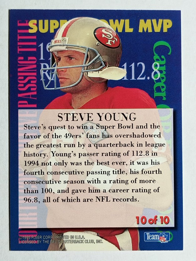 1995 Ultra Achievements #10 Steve Young