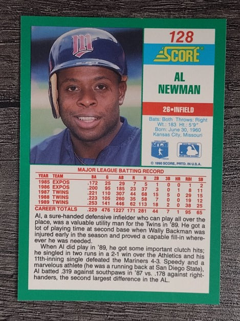 1990 Score #128 Al Newman