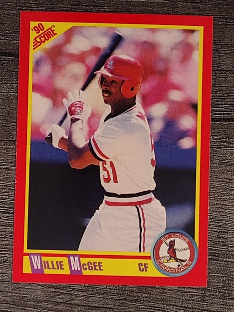 1990 Score #374 Willie McGee