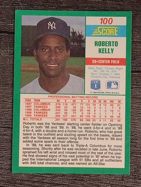 1990 Score #100 Roberto Kelly