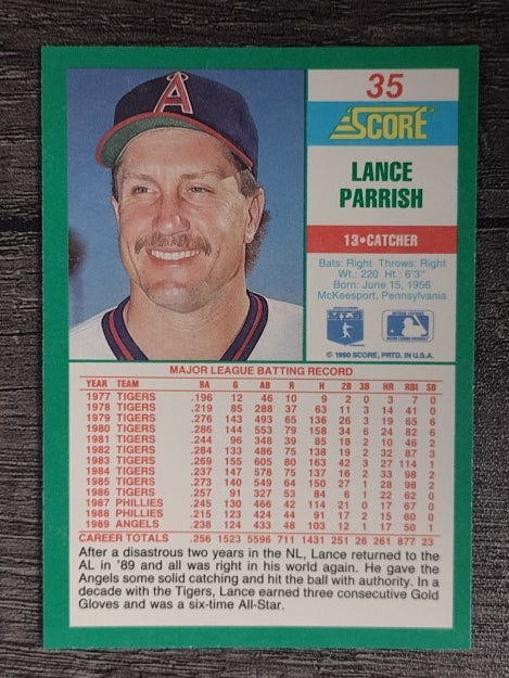 1990 Score #35 Lance Parrish