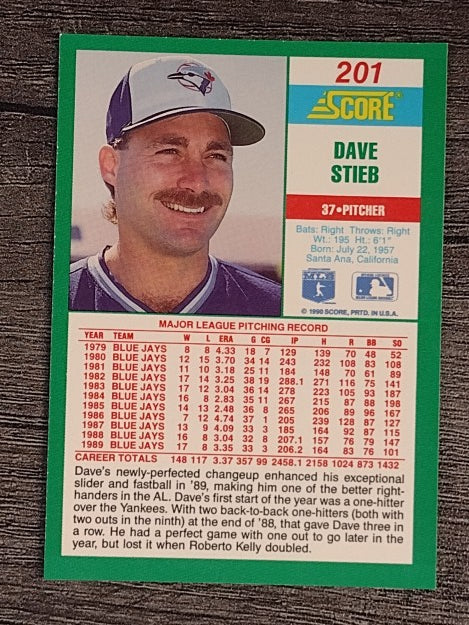 1990 Score #201 Dave Stieb