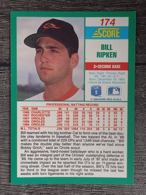 1990 Score #174 Bill Ripken