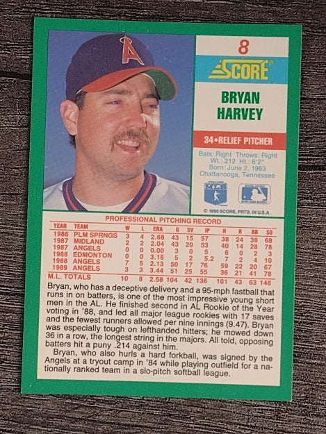 1990 Score #8 Bryan Harvey