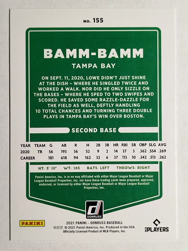 2021 Donruss Variations #155 Brandon Lowe