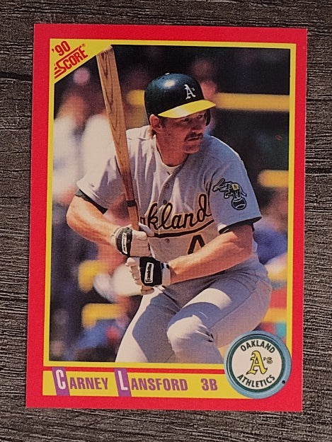 1990 Score #296 Carney Lansford