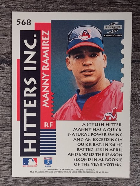 1995 Score #568 Manny Ramirez HIT