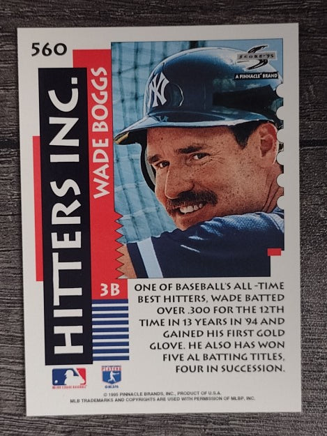 1995 Score #560 Wade Boggs HIT