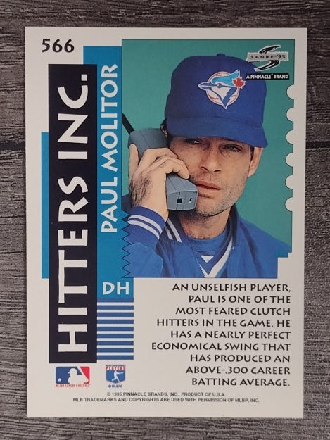 1995 Score #566 Paul Molitor HIT