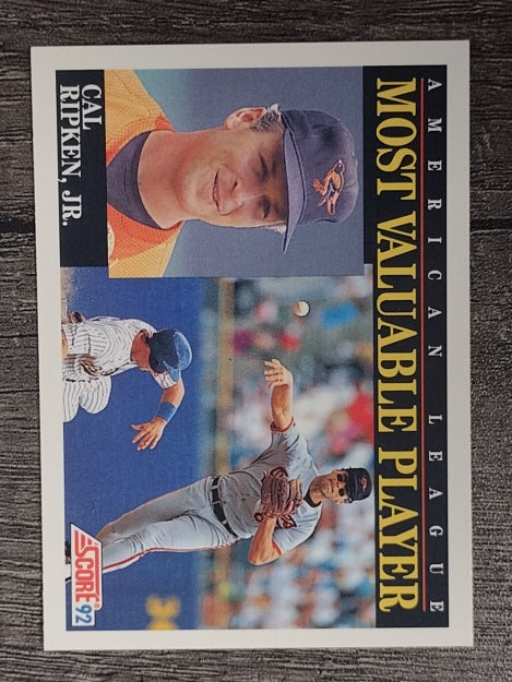 1992 Score #788 Cal Ripken MVP