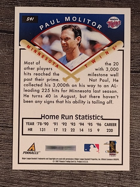 1997 Score Premium Stock Hobby Reserve #541 Paul Molitor TG