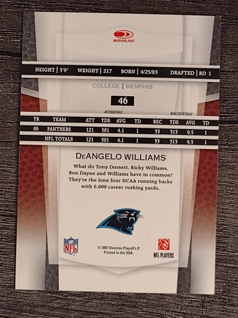 2007 Leaf Certified Materials #46 DeAngelo Williams