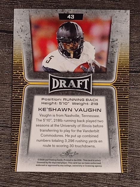 2020 Leaf Draft #43 Ke'Shawn Vaughn