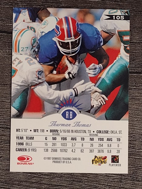 1997 Leaf #105 Thurman Thomas