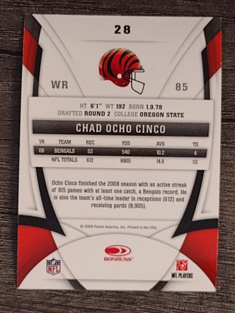 2009 Certified #28 Chad Ochocinco