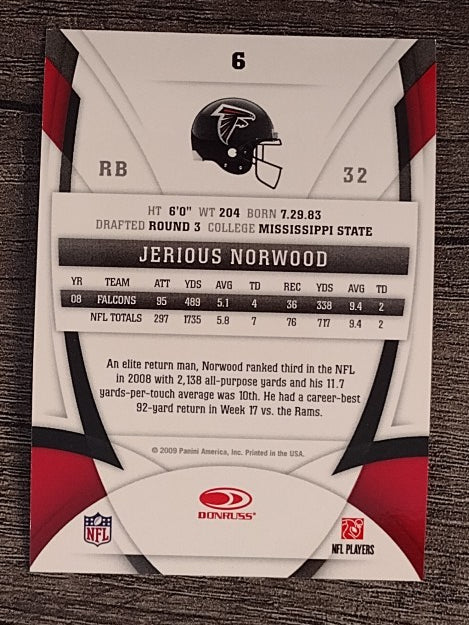 2009 Certified #6 Jerious Norwood