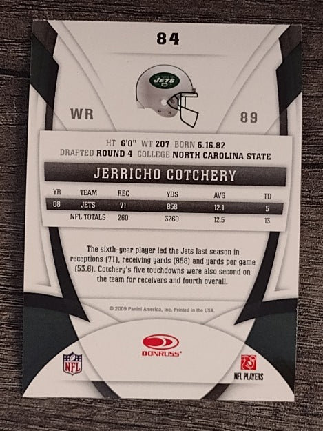 2009 Certified #84 Jerricho Cotchery