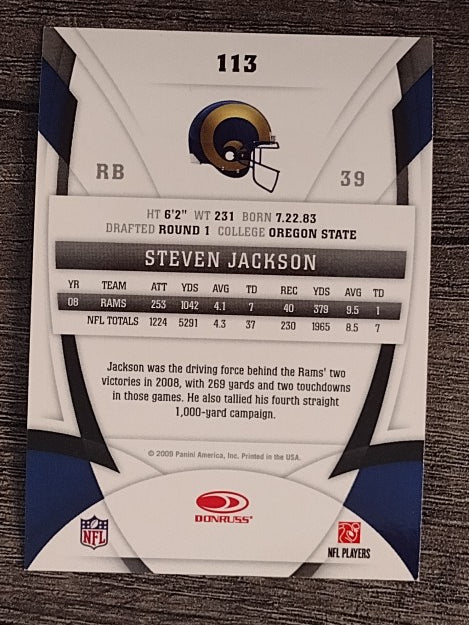 2009 Certified #113 Steven Jackson