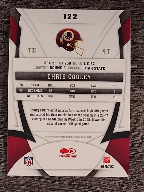2009 Certified #122 Chris Cooley