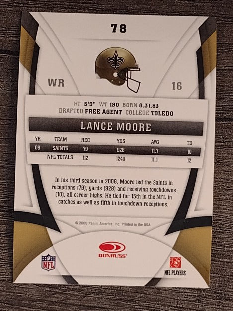 2009 Certified #78 Lance Moore