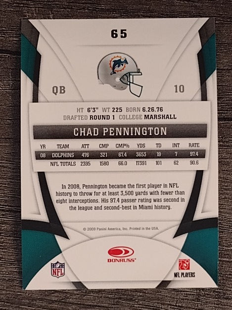 2009 Certified #65 Chad Pennington