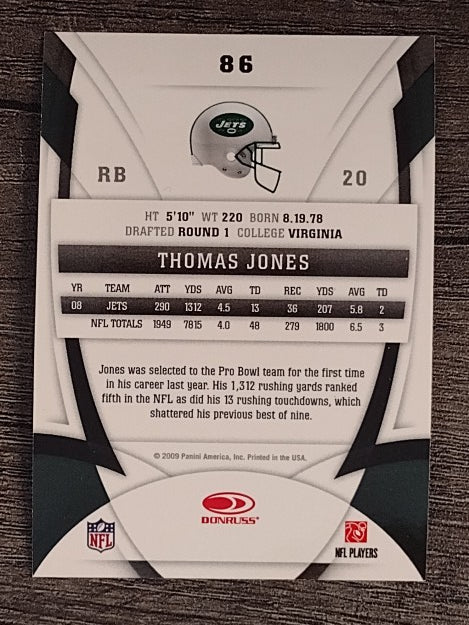 2009 Certified #86 Thomas Jones