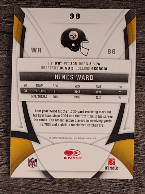 2009 Certified #98 Hines Ward