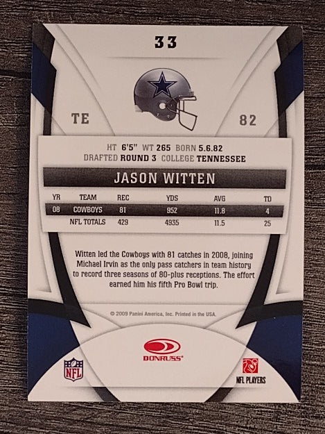 2009 Certified #33 Jason Witten