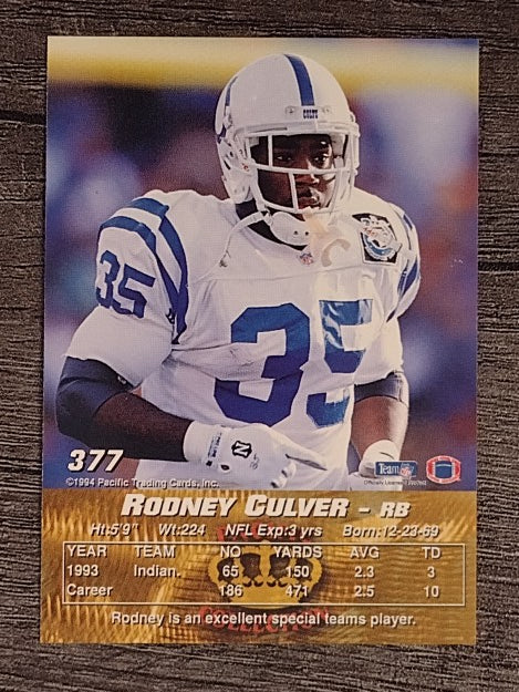 1994 Pacific #377 Rodney Culver