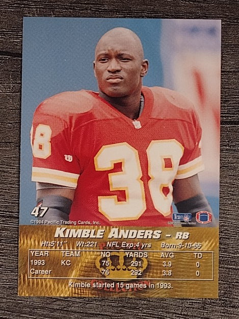 1994 Pacific #47 Kimble Anders