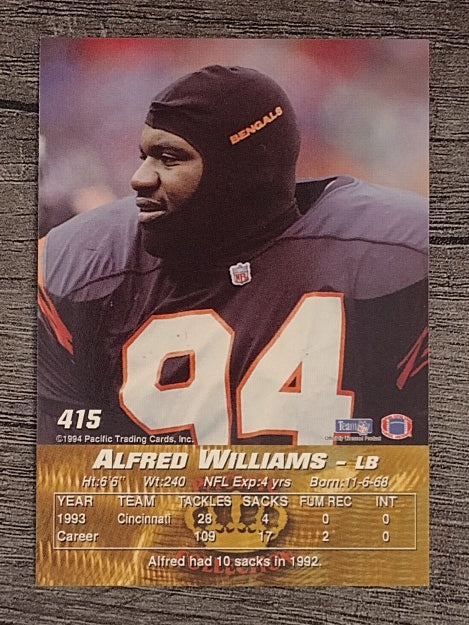 1994 Pacific #415 Alfred Williams