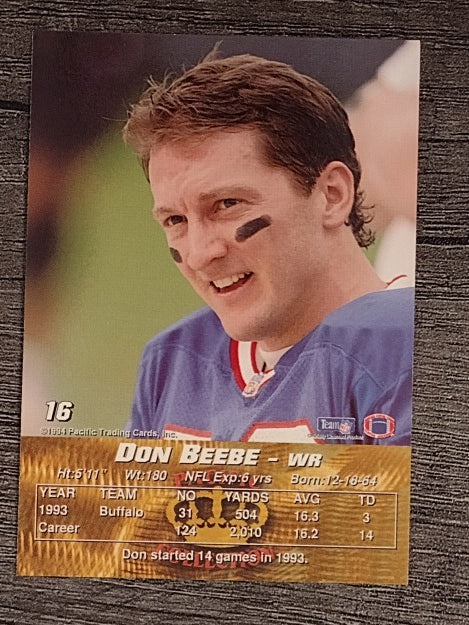 1994 Pacific #16 Don Beebe
