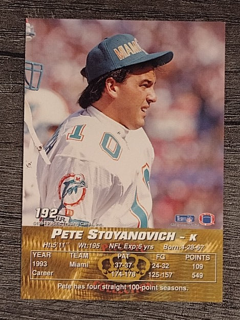 1994 Pacific #192 Pete Stoyanovich