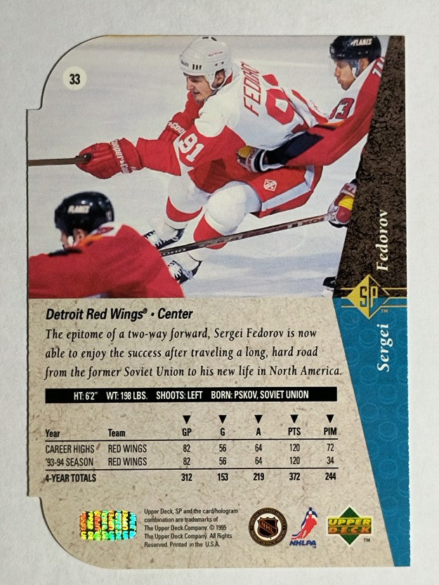 1994-95 SP Die Cuts #33 Sergei Fedorov